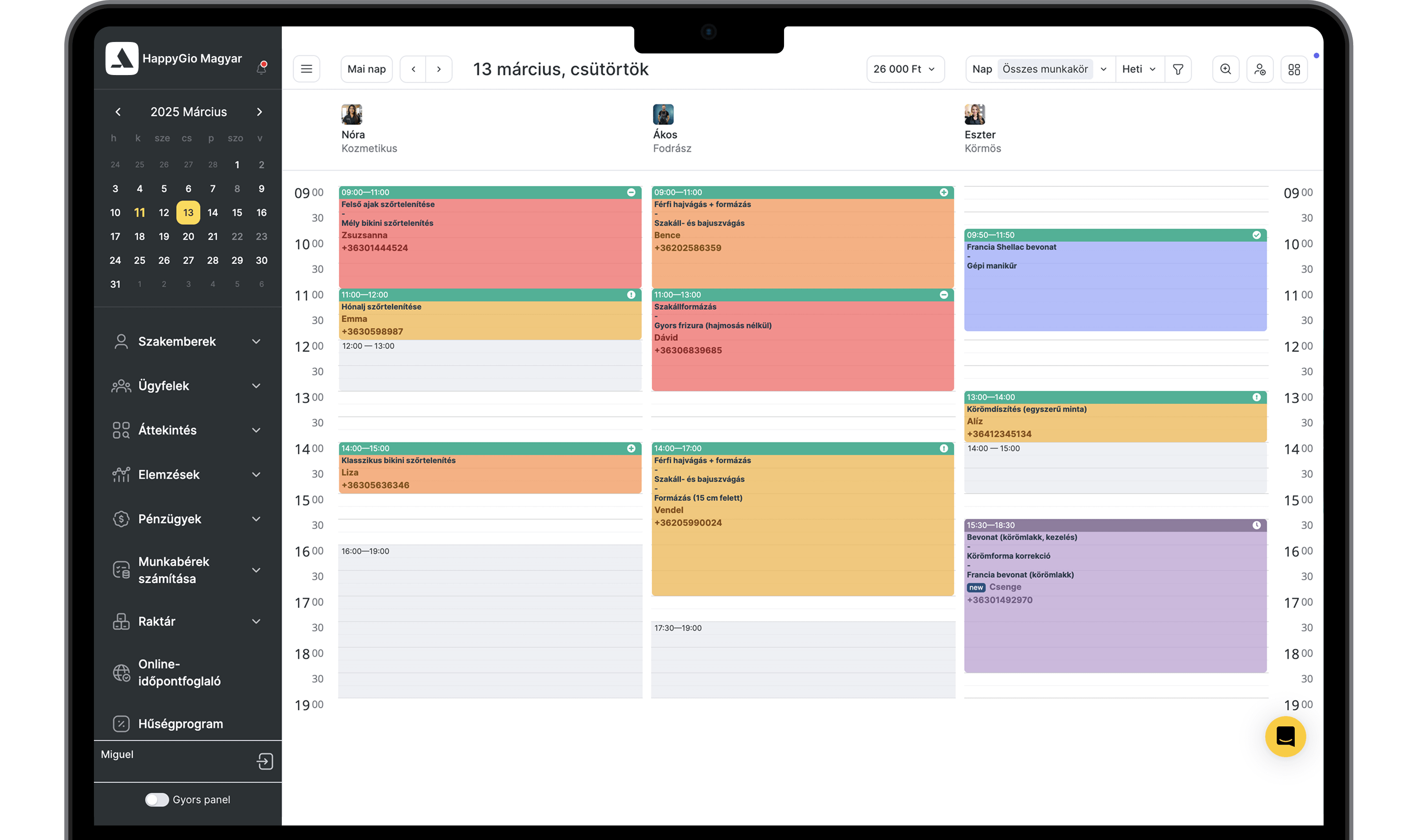 elektronikus menetrend