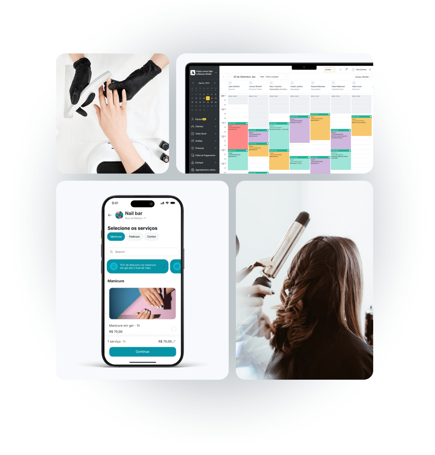 Sistema para salão de beleza Altegio