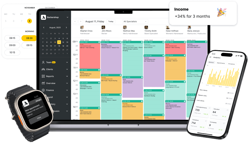 Business Management & Online Appointment Scheduling Software - Altegio
